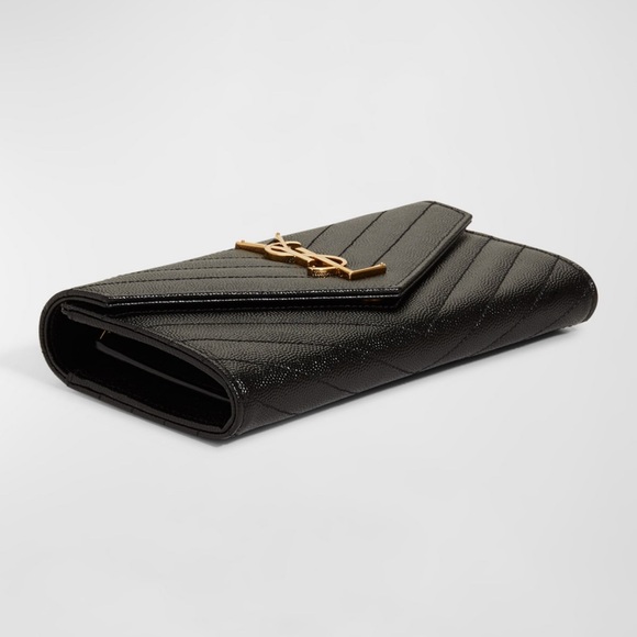 SAINT LAURENT
YSL Monogram Large Flap Wallet in Grained Leather - Picture 2 of 5
